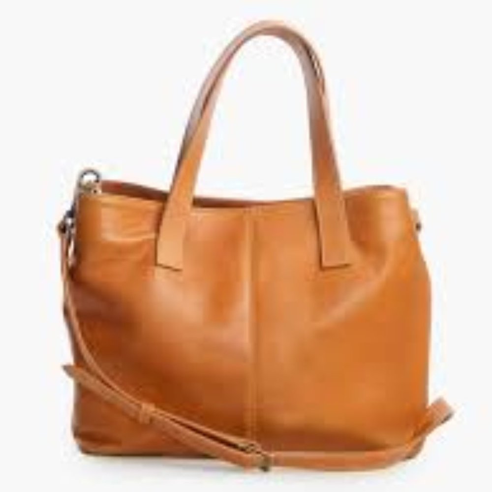 Able x ANNIE DOWNS Leather Tote Crossbody Bag - Picture 3 of 10